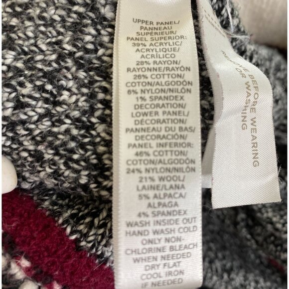 Ann Taylor LOFT Womens Aztec Turtleneck Tunic/Poncho Sleeveless Sweater Size XS/ - Picture 5 of 8